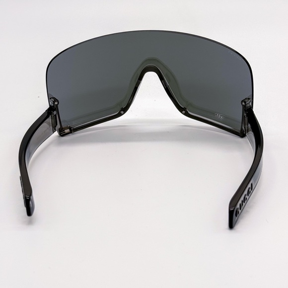 NEW GG1631S 013 GUCCI GREY SHIELD UNISEX SUNGLASSES GG 1631S 013 GUCCI EYEWEAR - Picture 9 of 12